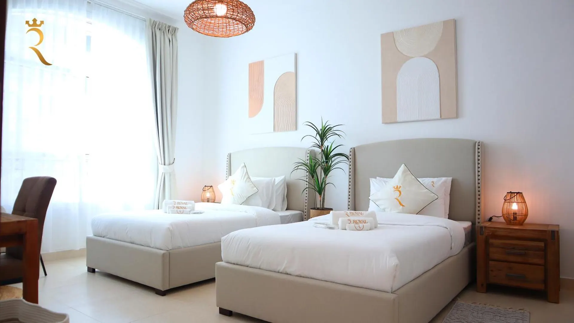 Elegant 2Br Golf View Oasis With Maids Room In Yas Island Abu Dhabi